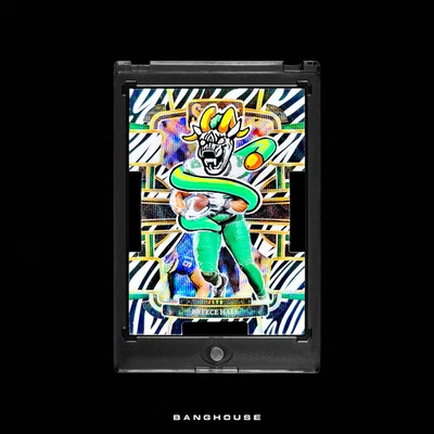 1/1 BREECE HALL 🔥 EVIL ZEBRA DIE CUT PRIZM SSP 🔥 NEW PENINI: ONE OF ONE ART - Image 1 of 4