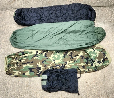 USGI 4-Piece Modular Sleep System MSS Woodland Gore-Tex Bivy Patrol Intermediate - Image 1 of 4