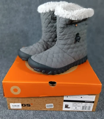Bogs Gris Edredón BMOC Impermeable Cálido Nuevas Botas Mujer Talla 6 Foto 1 de 4