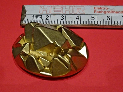 7 Stück Designerknöpfe,Jacke, Mantel ,Ösenknopf , Goldfarbig - Bild 1 von 3