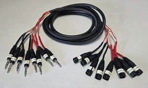 Monster Studiolink 500 8 Channel Neutrik XLR Male to 1/4" TRS Snake Cable 14ft - Picture 1 of 1