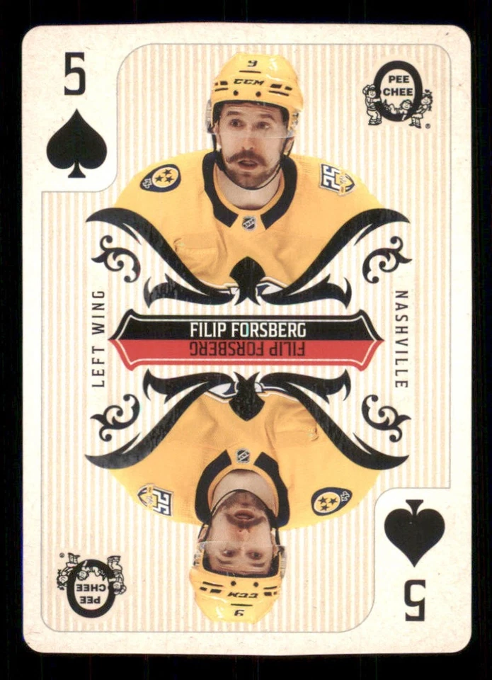 2024-25 O-Pee-Chee Playing Cards #5SPADES Filip Forsberg - Image 1 of 2