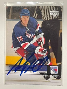 New York Rangers ADAM HALL Signed Card - Picture 1 of 1