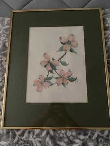 Vintage ANNE STIFF FRAMED & MATTED PRINT 1975 Original 20X16” - Picture 1 of 1