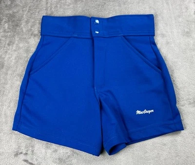 Pantalones Cortos Atléticos De Colección MacGregor Coach Gimnasio Talla Pequeña 28-30 Azul Poliéster Foto 1 de 4