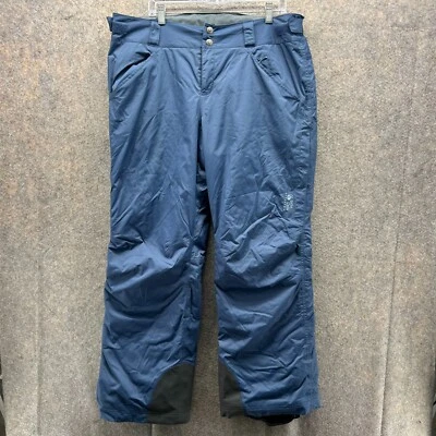 Mountain Hardwear Pants Men XL Blue Insulated Ski Snowboarding Lined Nylon - Image 1 of 4