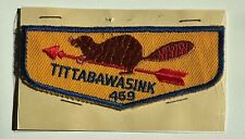 Boy Scout OA flap patch Tittabawasink Lodge 469 - 1950s Midland, MI