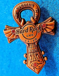 CAIRO GRAND OPENING EGYPTIAN ANKH KEY OF LIFE HIEROGLYPHICS Hard Rock Cafe PIN - Picture 1 of 1