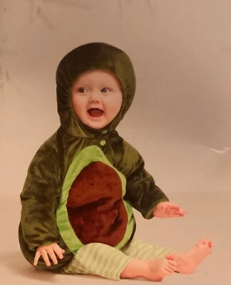 Boys Infant Baby Avocado Halloween Costume 0 3 6 months NB Vegetable Food NEW - Image 1 of 2