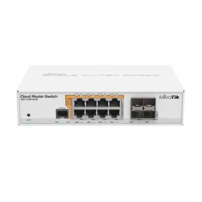 MIKROTIK Gigabit Ethernet Smart Switch (CRS112-8P-4S-IN) - Image 1 of 4