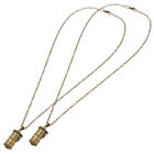 2 Pcs Kupfer Mann Urnenkette Für Die Feuerbestattung Asche-Halskette