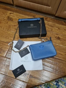 Versace Leather Crossbody Side Bag - Picture 1 of 12