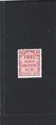 Germany 1903 Local Official for Prussia Carmine 10pf Mint - Image 1 of 2