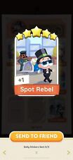 Monopoly Go - Monopoly Origins- 5 Star Sticker ⭐️⭐️⭐️⭐️⭐️- Set 13 SPOT REBEL
