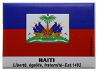 Haiti Flag Fridge Caribbean Collector's Souvenir Magnet 2.5" X 3.5"