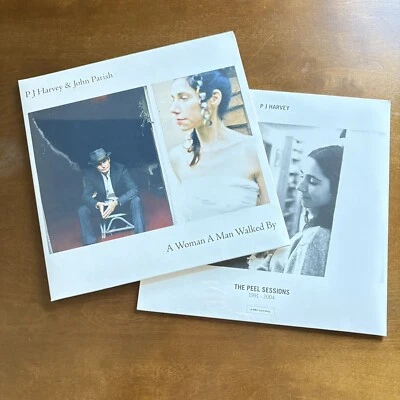 PJ HARVEY & JOHN PARISH A Woman A Man Walked By + Peel Sessions vinyl LPs NEW - Image 1 of 4