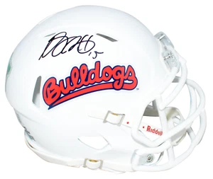 DAVANTE ADAMS AUTOGRAPHED FRESNO STATE BULLDOGS WHITE SPEED MINI HELMET BECKETT - Picture 1 of 1