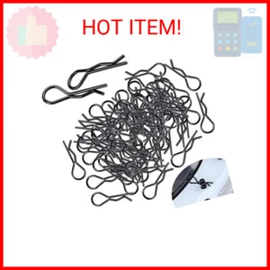 (100-Pack) HobbyPark RC Body Clips Bent R Pins Post Mount for 1/12 1/10 Scale RC - Picture 1 of 2