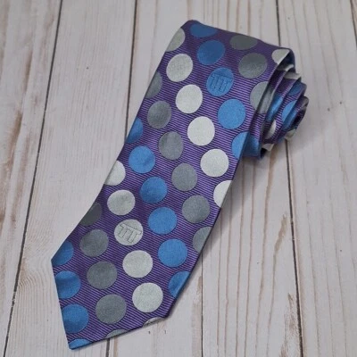 Corbata Lee Allison cuatro en manos puntos púrpura mensaje oculto TT de colección para hombre Foto 1 de 4