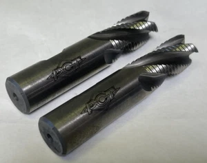 2 PCT Cobalt M42 Roughing End Mills 3/4” X 3/4”x 1-5/8 X 3-7/8 AOL X 4FL (MY3) - Picture 1 of 9