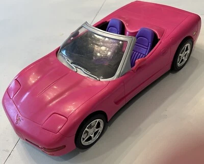 Barbie RC Corvette 2001 convertible coche rosa Mattel - sin control remoto - no probado Foto 1 de 4