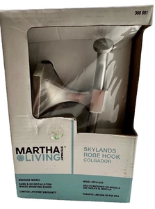 Martha Stewart Living Wayland Towel Ring and Skylands Robe Hook New in Box - Picture 1 of 10