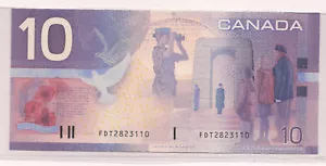 2002 #BC-63b $10.00 JOURNEY SERIES BANK NOTE FEB PREFIX UNC+ - Picture 1 of 2