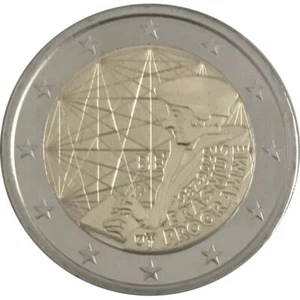 2 euro Belgio 2022 fdc 35° anniversario del programma Erasmus - Picture 1 of 1