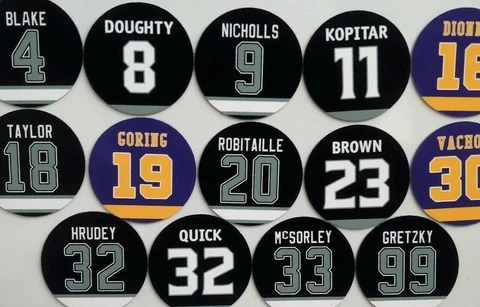 Los Angeles Kings Magnets Jersey design - Select a player - LA Kings Legends Cover