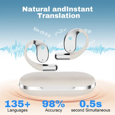 AI Translation Earbuds - Real-Time 2-Way Translation in 144 Languages - Image 1 of 4