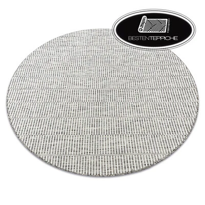 Modern Sisal Carpet Loft Circle Lines Beige Silver Taupe Boho Best Quality - Image 1 of 4