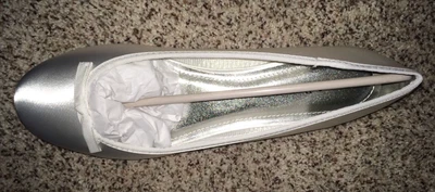 Michaelangelo Davids Bridal Tory Flat Dyeable Shoes Wide 7.5 8 8.5 9 9.5 10 11 - Image 1 of 4