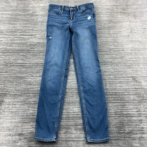 Abercrombie & Fitch Kids Jeans Size 15/16 Youth Super Skinny Mid Rise Blue Denim - Picture 1 of 10