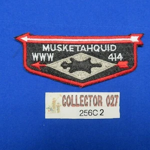 Boy Scout Musketahquid Lodge 414 S3b  Order Of The Arrow Flap Patch MA 256C2 - Picture 1 of 3