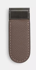 New Coach Money Clip Gunmetal Dark Stone Color MSRP $50 - Picture 1 of 4