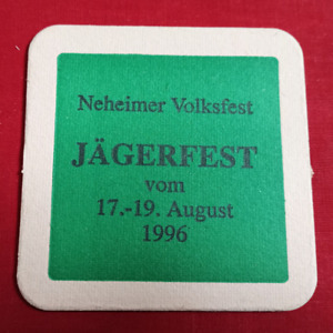 Bierdeckel Jägerverein Jägerfest Arnsberg Volksfest Arnsberg Neheim-Hüsten 1996