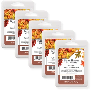 Warm Rustic Woods Scented Wax Melts No Soot Residue Flameless 2.5 Oz (5-Pack) - Picture 1 of 9
