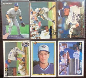 ED SPRAGUE Lot 6 Toronto Blue Jays - Picture 1 of 2