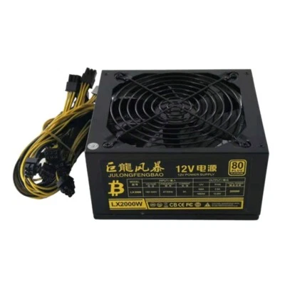 2000W Chassises Video Card Power Supply PC Power PSUs Supports 8 GPU for Miners - Bild 1 von 4