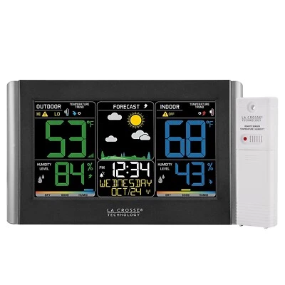 La Crosse Technology C85845-INT Weather Station Forecast Black
