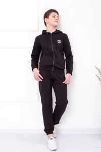 Boys' Casual Set – Double-Knit Fabric & Stylish Patch, Versatile Design, , An... - Picture 1 of 5