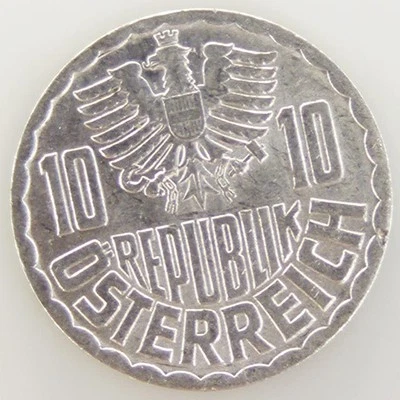 10 Groschen - Aluminium - VF - 1969 - Austria - Coin [EN] - Image 1 of 3