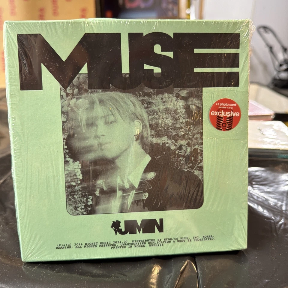 Jimin: MUSE Album) CD w/ Boxes Papers Photos Target Exclusive Green Foto 1 de 2