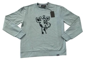 NEU Bonobos x Toys R Us Geoffrey Herren Sweatshirt mit Rundhalsausschnitt blau Größe Medium neu mit Etikett - Bild 1 von 3