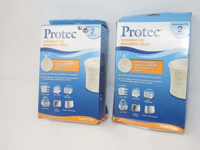 Lot of 2 ProTec PWF2 Humidifier Filter - White - New - Replacement Filter - Image 1 of 2