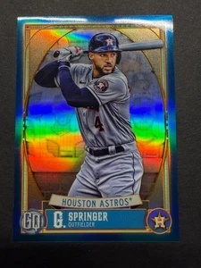 2021 Topps Gypsy Queen Indigo Chrome Refractor #290 George Springer 001/150 Book - Bild 1 von 2