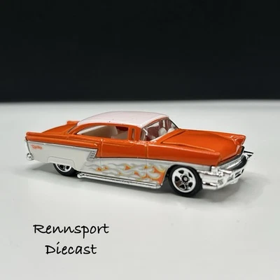 Kmart Hot Wheels 1956 Merc 2010 naranja blanco 5SP Foto 1 de 3
