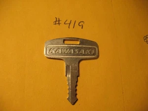 NEW NOS GENUINE KAWASAKI PRE CUT KEY # 419 F7 G5 MC1 KT250 (K-6459) - Picture 1 of 2