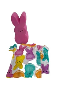 Peeps Girls Easter Pajamas Size 2T, 3T 4T, Soft Plush In Peep Box, Name On Front - Picture 1 of 4