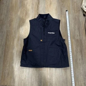 LAPCO FR Flame Resistant Canvas Heavy Insulated Vest Blue Men's Size L - Picture 1 of 18